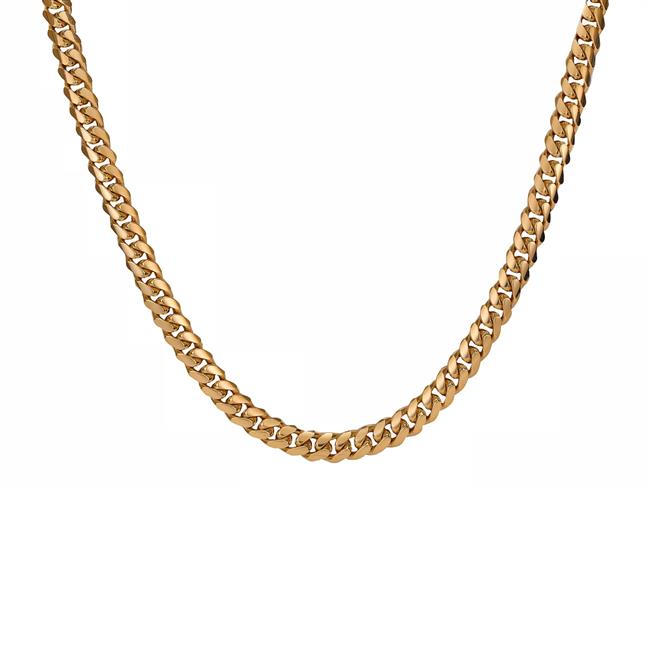 London Collection 18k Yellow Gold Curb Chain Necklace