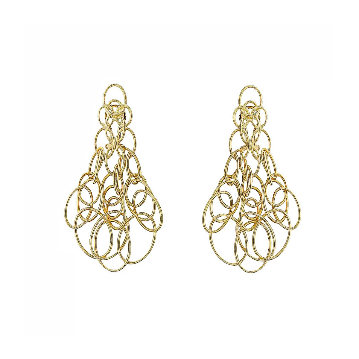 Buccellati Hawaii 18k Intertwined Drop Earrings