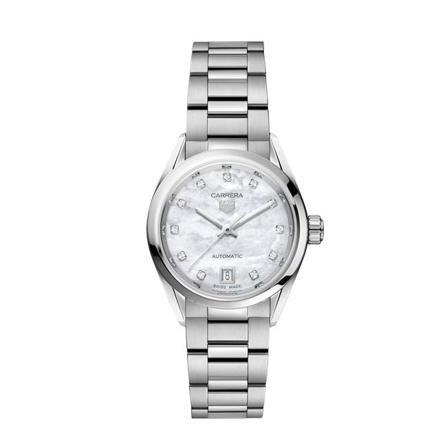 TAG Heuer Carrera Date Diamond Mother of Pearl