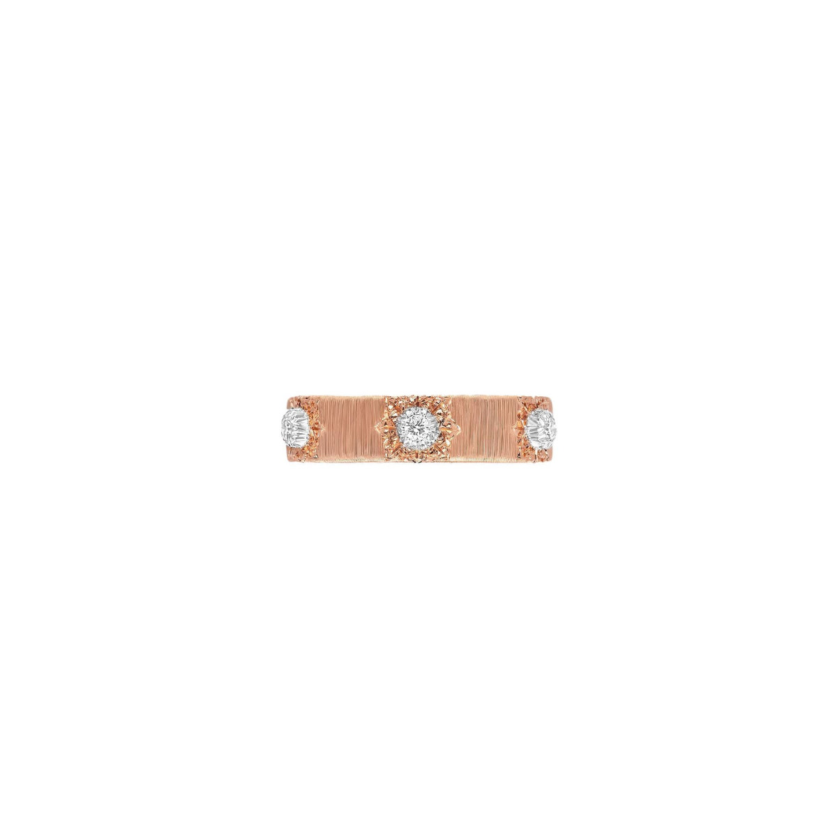 Buccellati Macri Classica Two Tone Diamond Eternelle Band