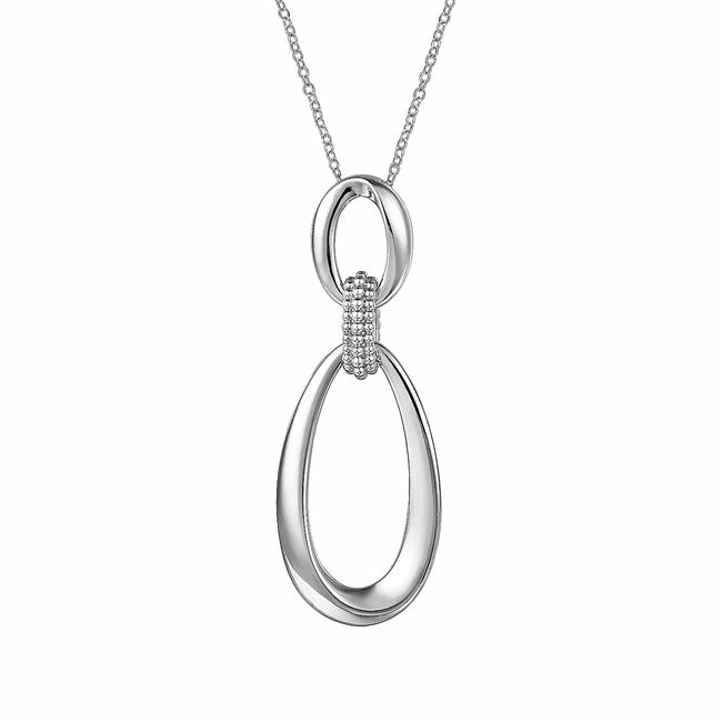 Gabriel & Co Sterling Silver Bujukan Double Drop Pendant