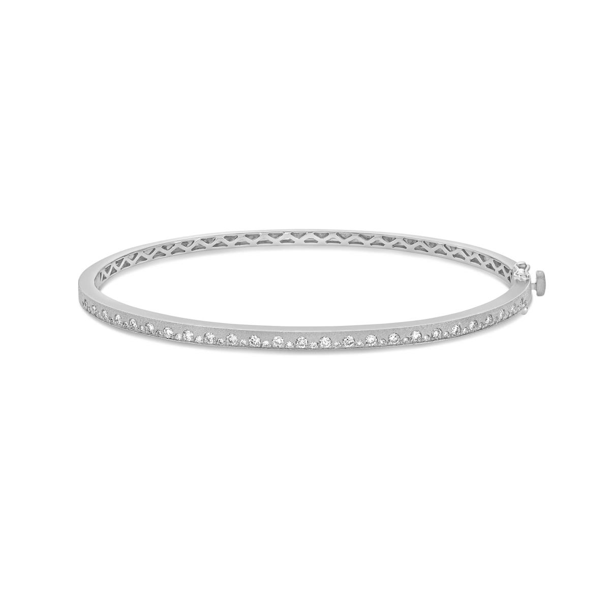 London Collection 14k Diamond and Satin Finish Bracelet