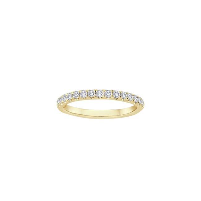 TWO by London 14k Yellow Gold Split Prong Round Diamond Band