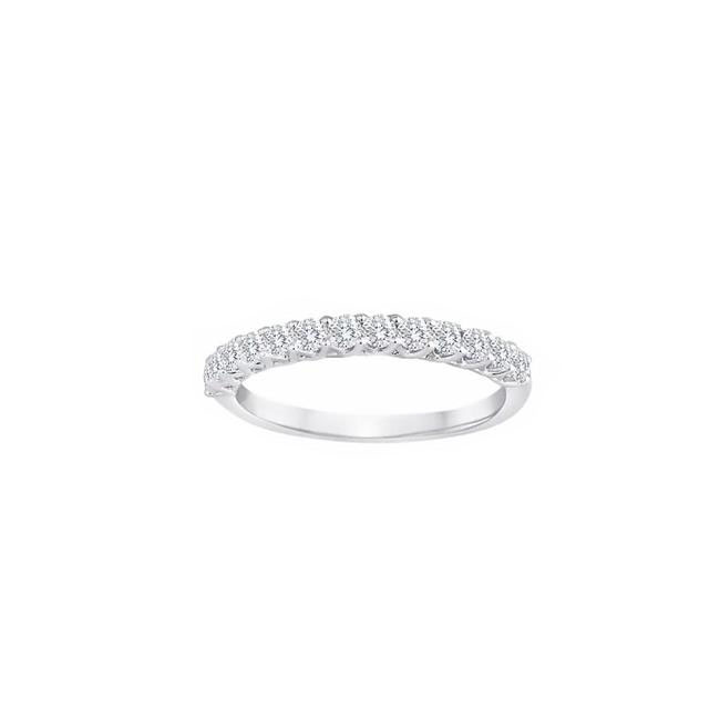 TWO By London 14k White Gold Diamond Trellis Band