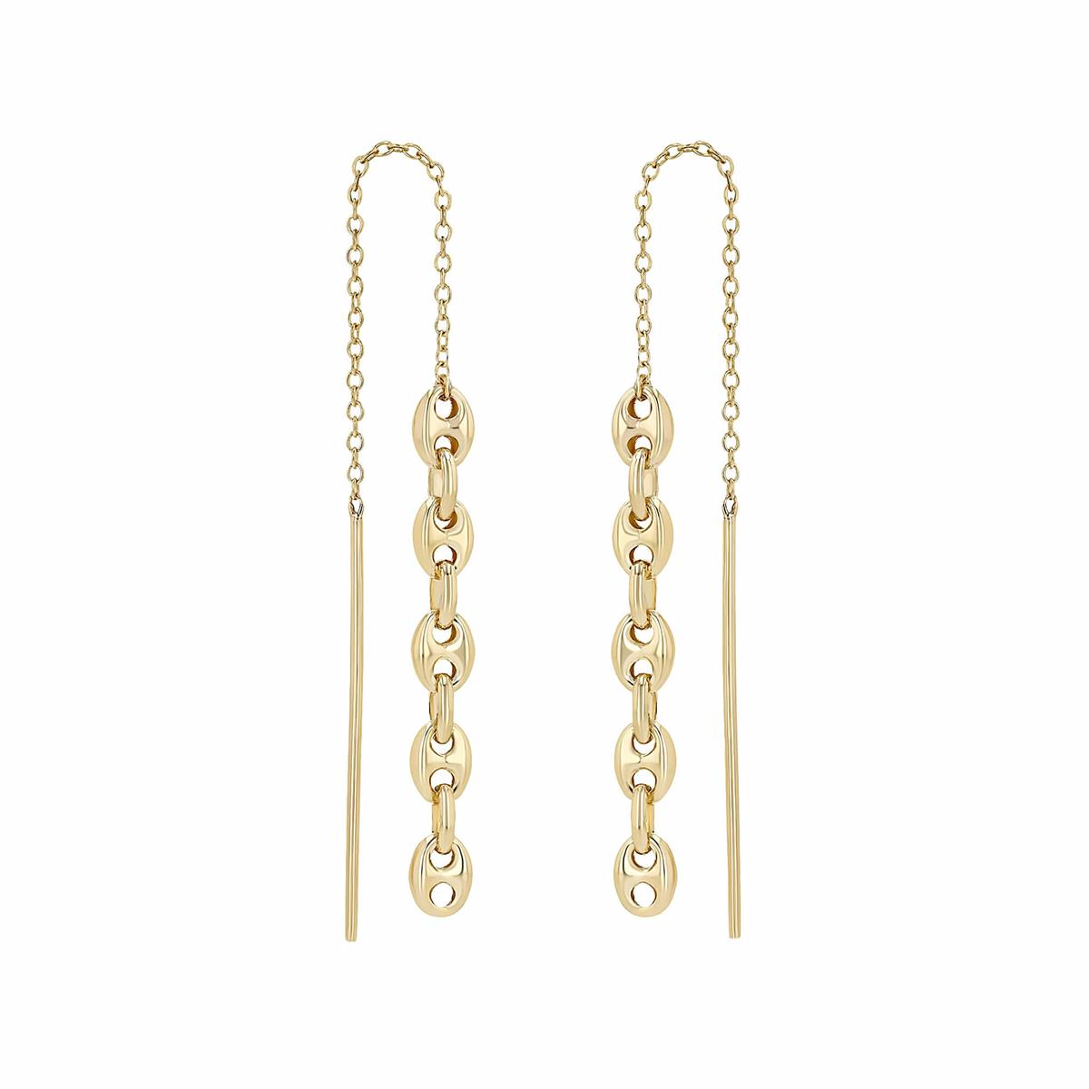 Zoe Chicco 14k Yellow Gold Mariner Thread Drop Earrings
