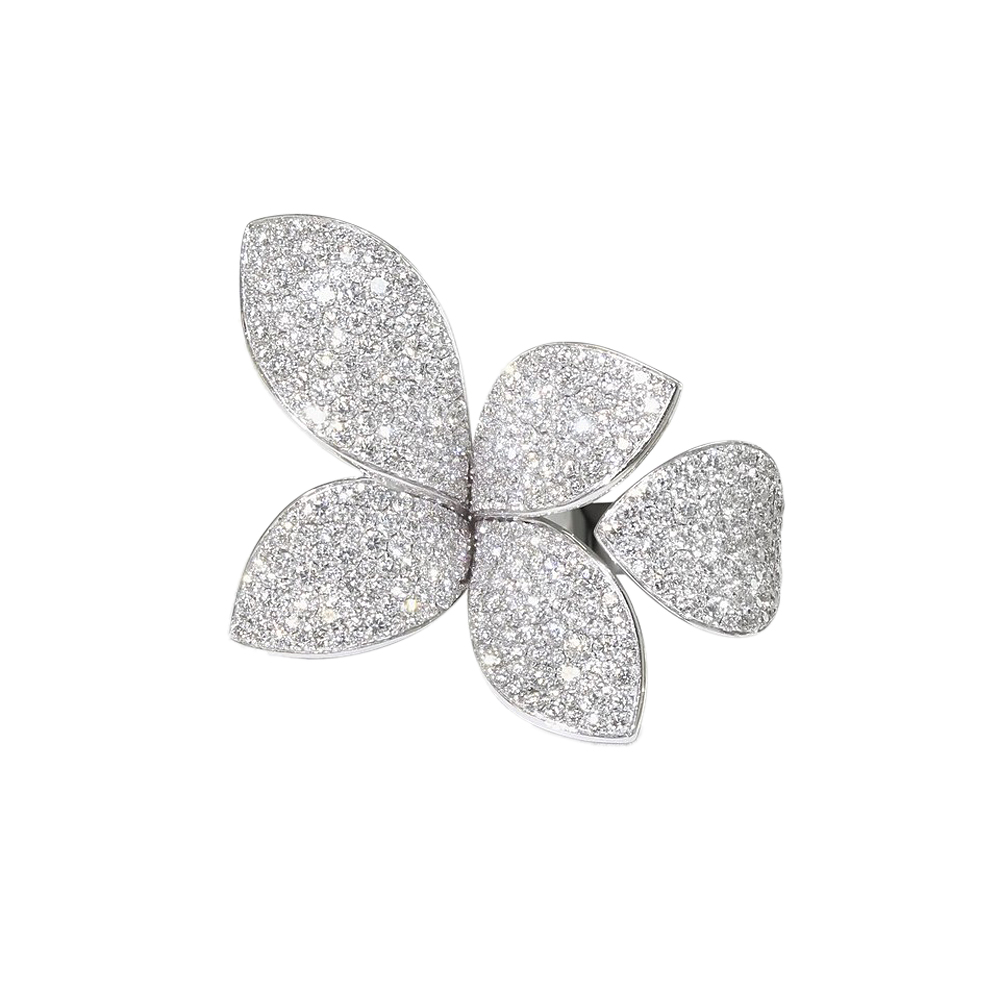 Pasquale Burni Giardini Segreti White Gold Medium Flower Ring