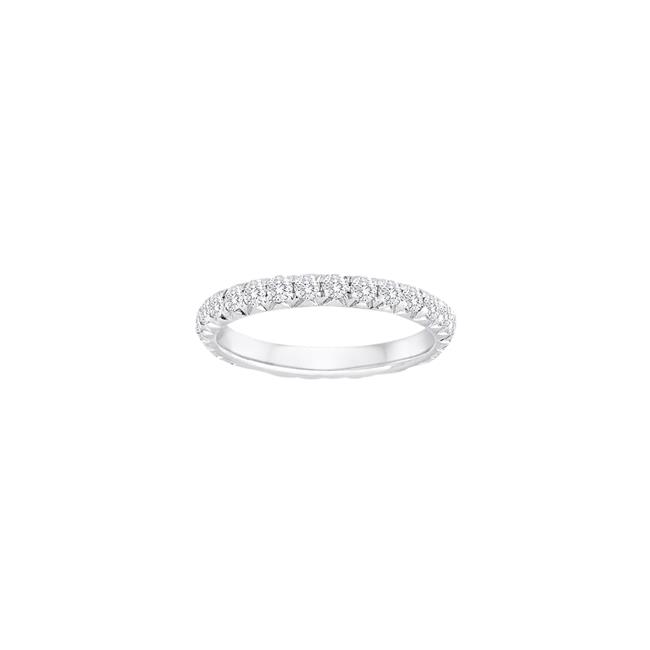 TWO by London Platinum And Diamond Fishtail Set Eternity Band