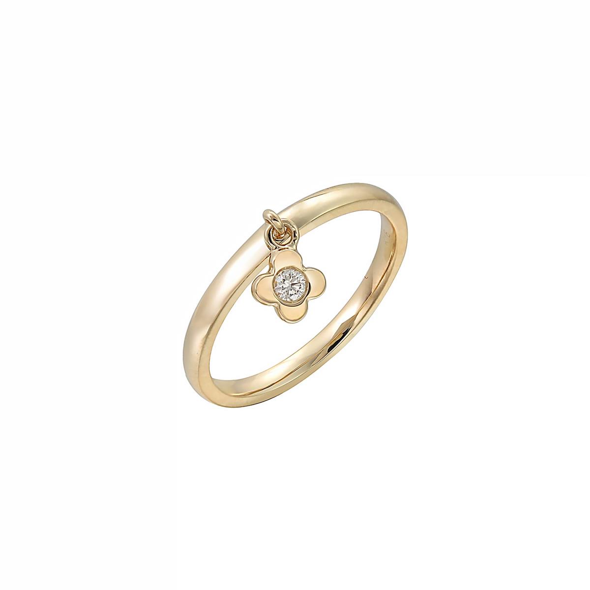 London Collection Quatrefoil Dangle Ring