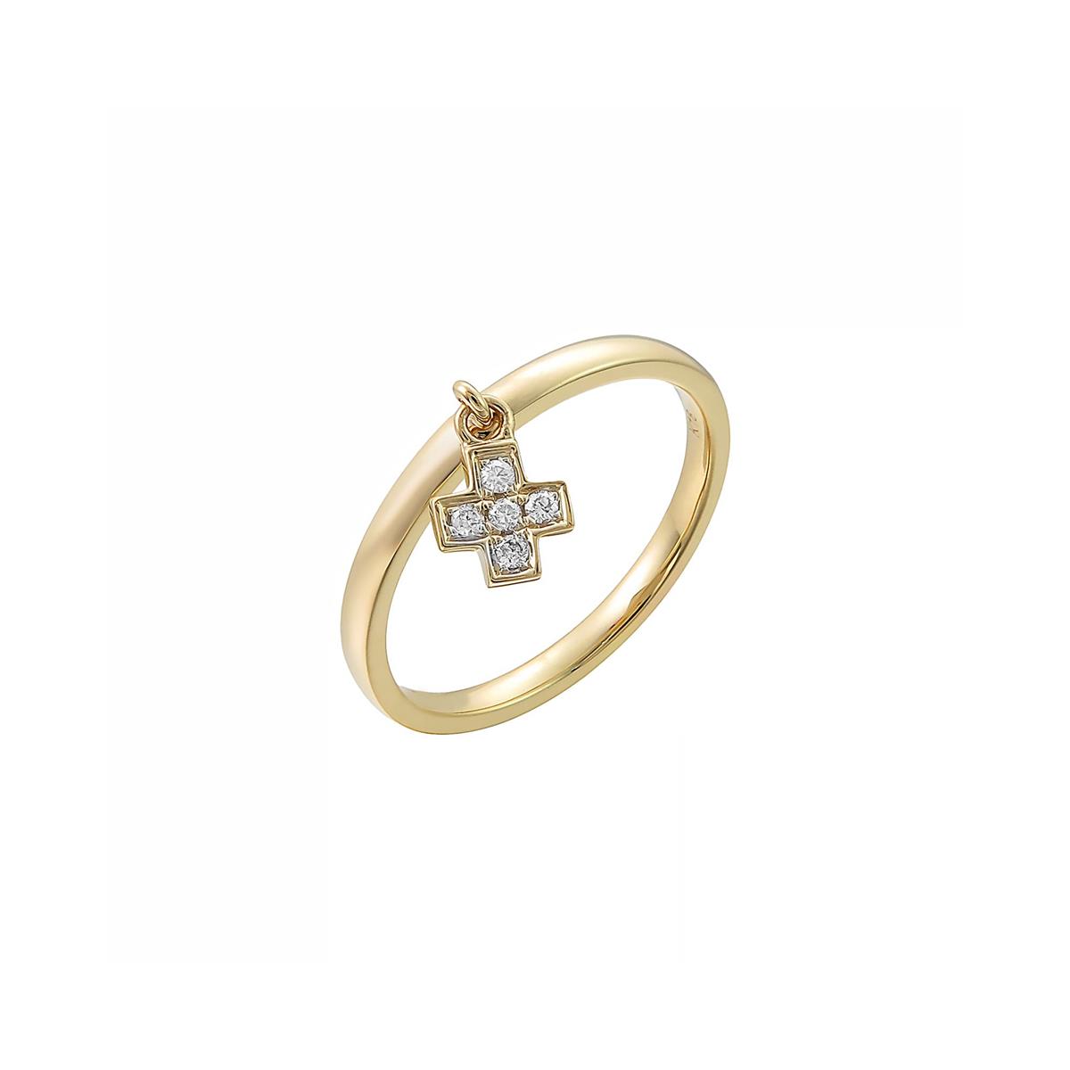 London Collection Cross Dangle Ring