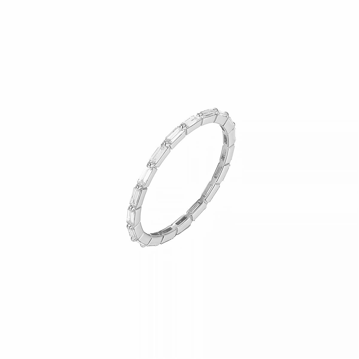 London Collection 18k Gold Baguette Diamond Eternity Band