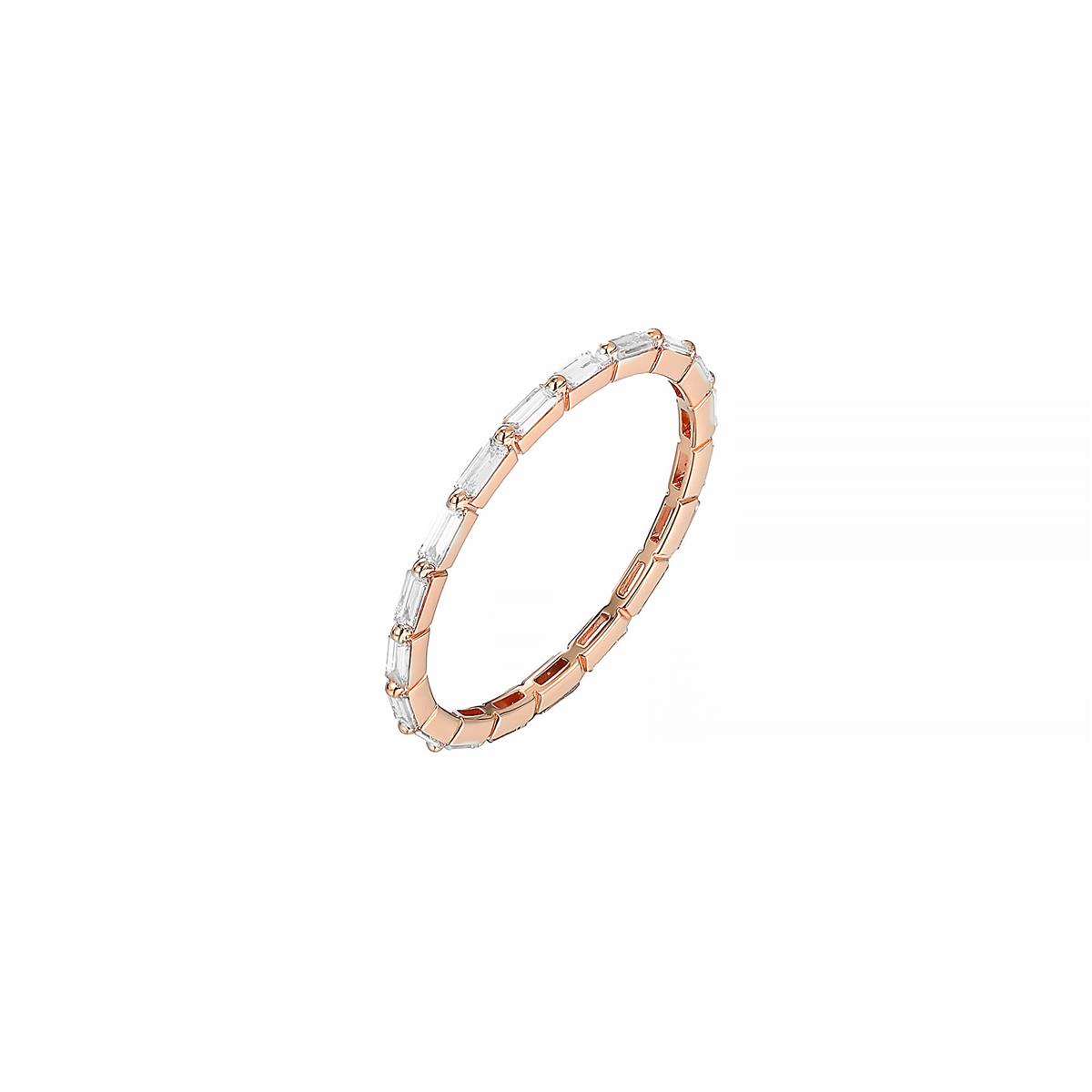 London Collection 18k Gold Baguette Diamond Eternity Band
