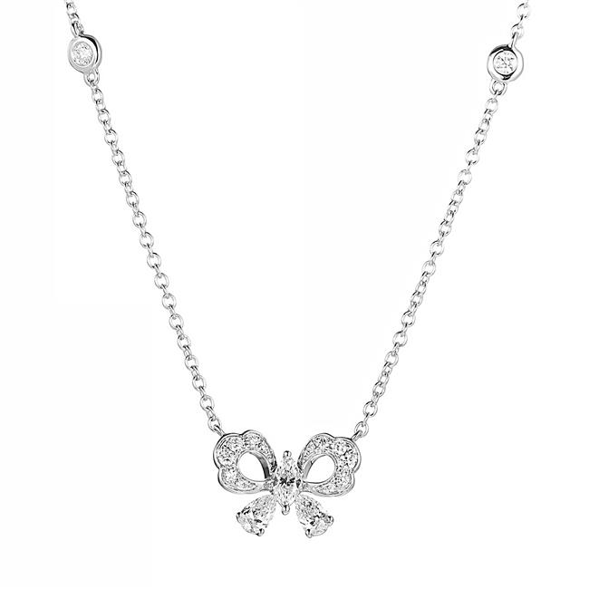 London Collection 18k Yellow Gold Bow Necklace