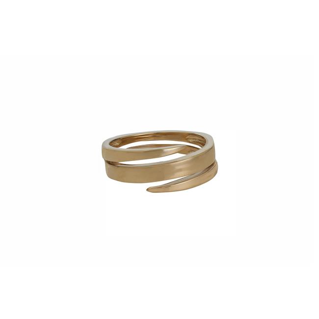 London Collection 14k Yellow Gold Bypass Wrapped Ring