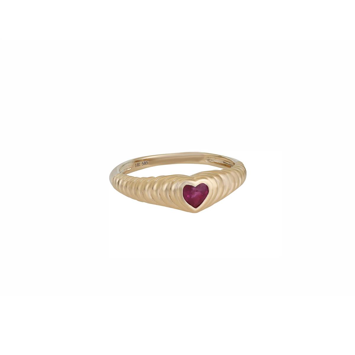London Collection 14k Gemstone Heart Ring