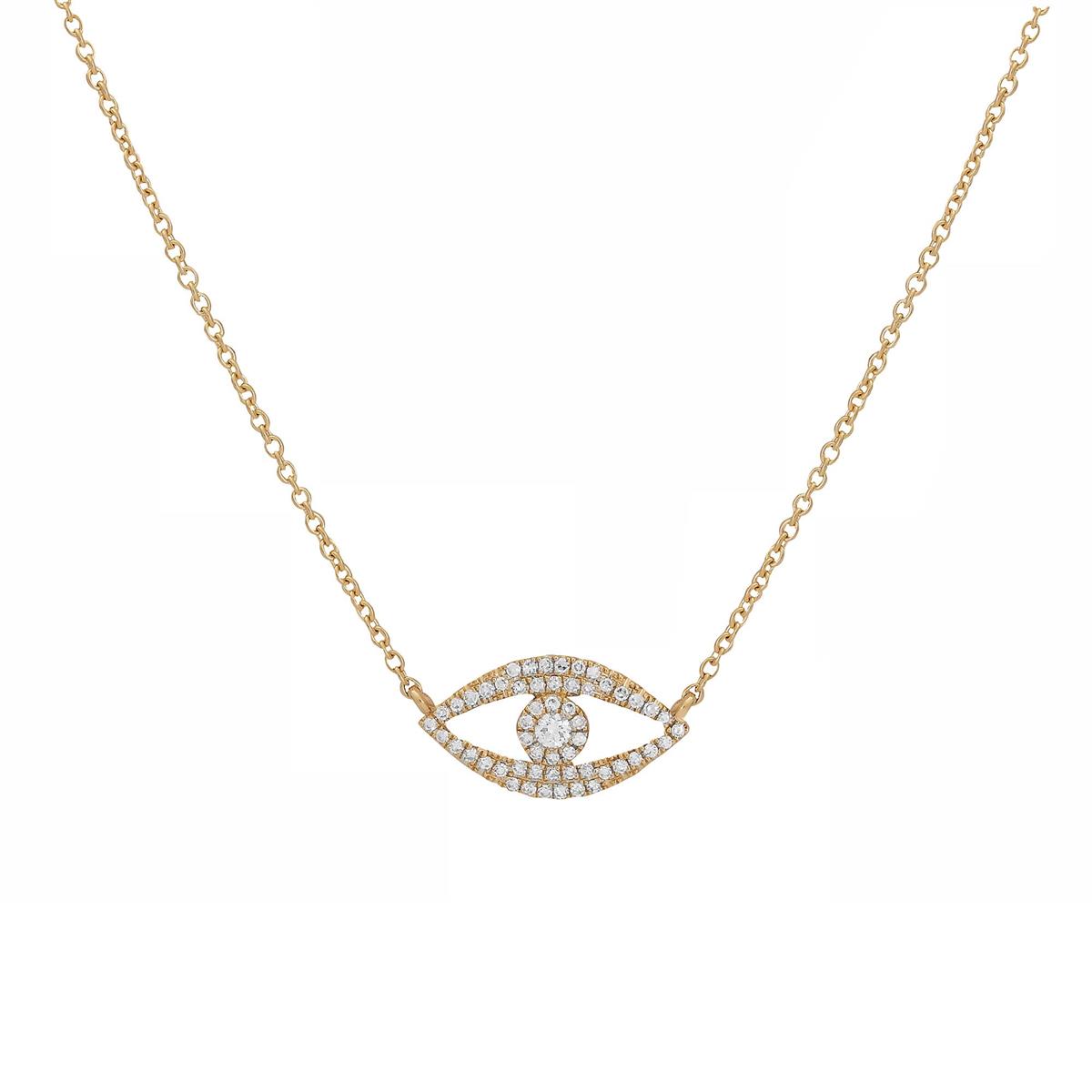 London Collection Diamond Evil Eye Necklace  