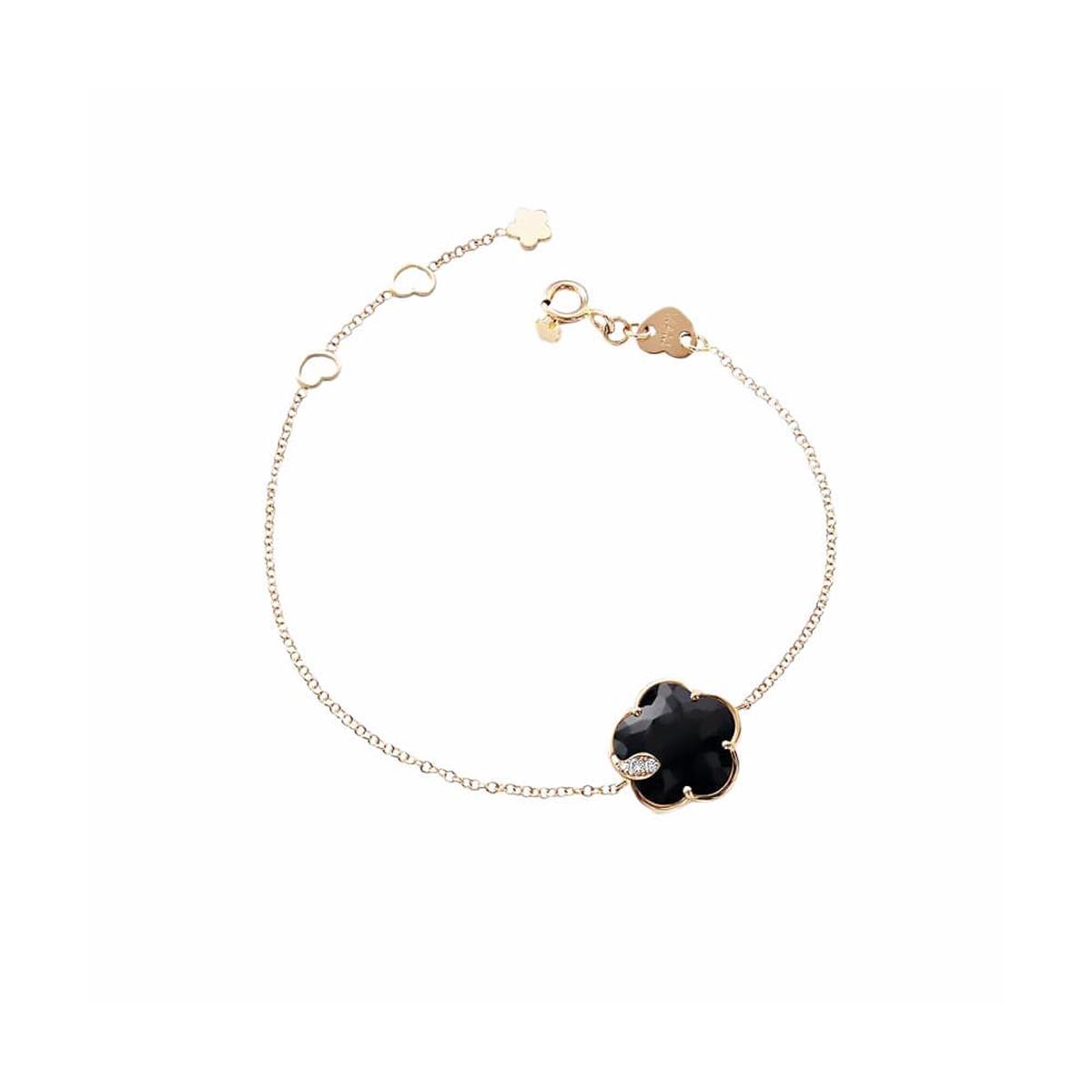Pasquale Bruni Petit Joli Rose Gold Onyx & Diamond Bracelet