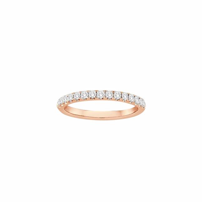 TWO by London 14K Rose Gold Round Diamond Split Prong Band