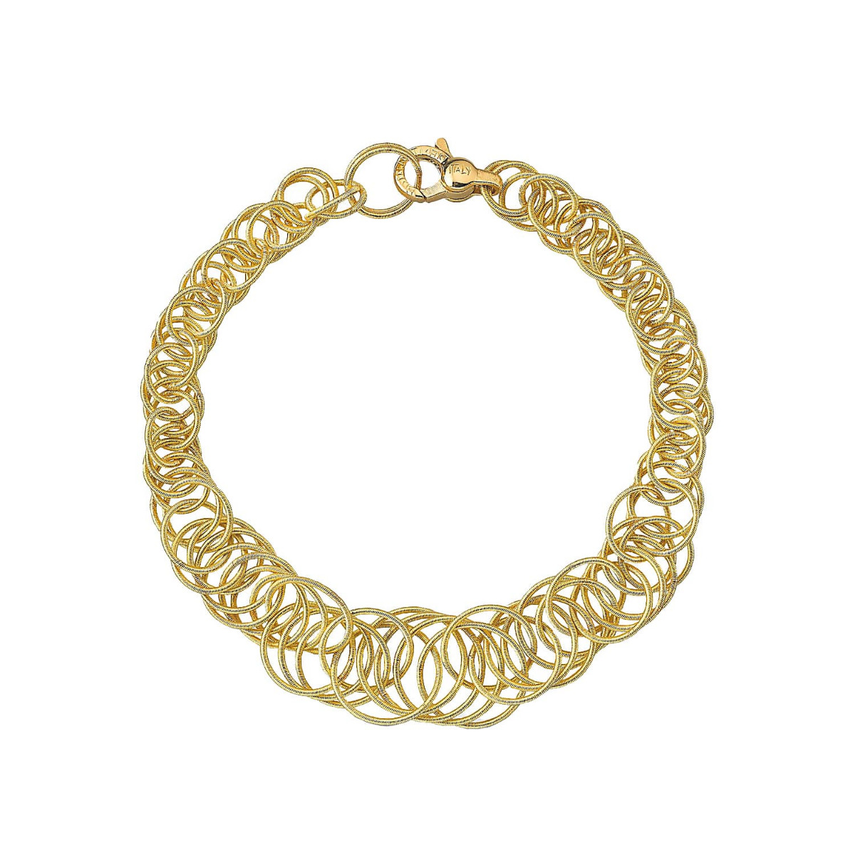 Buccellati Hawaii 18k Yellow Gold Graduated Circle Chain Bracelet