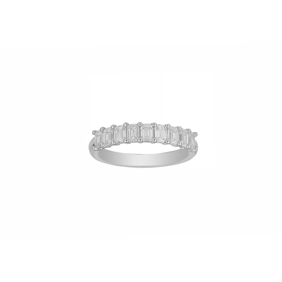 TWO by London Platinum 9 Emerald Diamond Ring