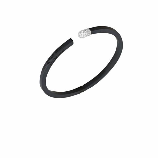 Pasquale Bruni Accendimi 18k White Gold Black Titanium Diamond Bracelet