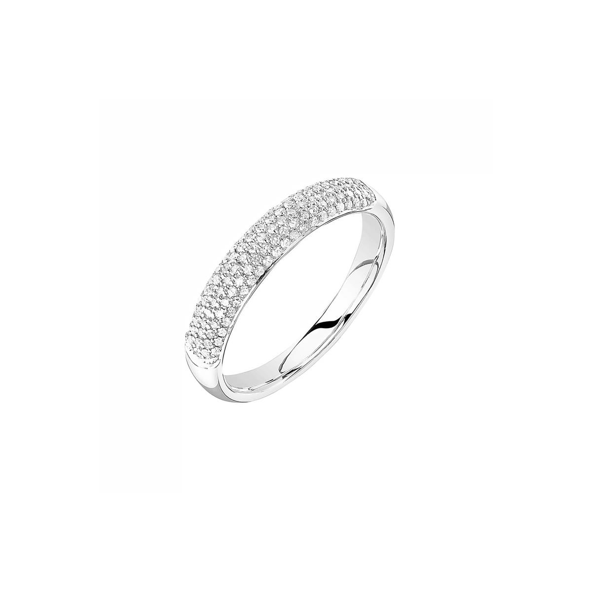 London Collection 14k Gold Pave Diamond Ring