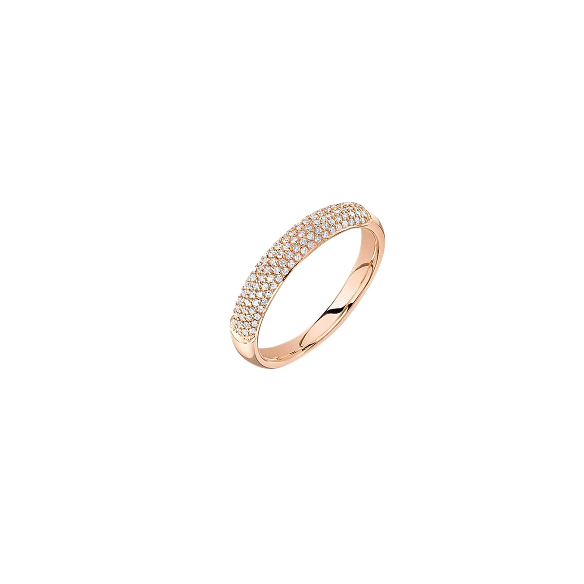 London Collection 14k Gold Pave Diamond Ring