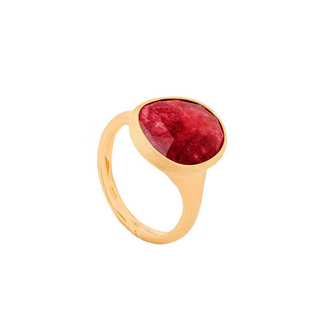 Marco Bicego Lunaria 18k Yellow Gold Thulite Ring