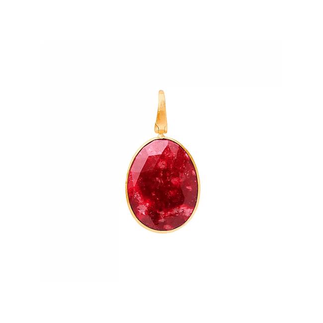 Marco Bicego Lunaria 18k Yellow Gold Thulite Pendant