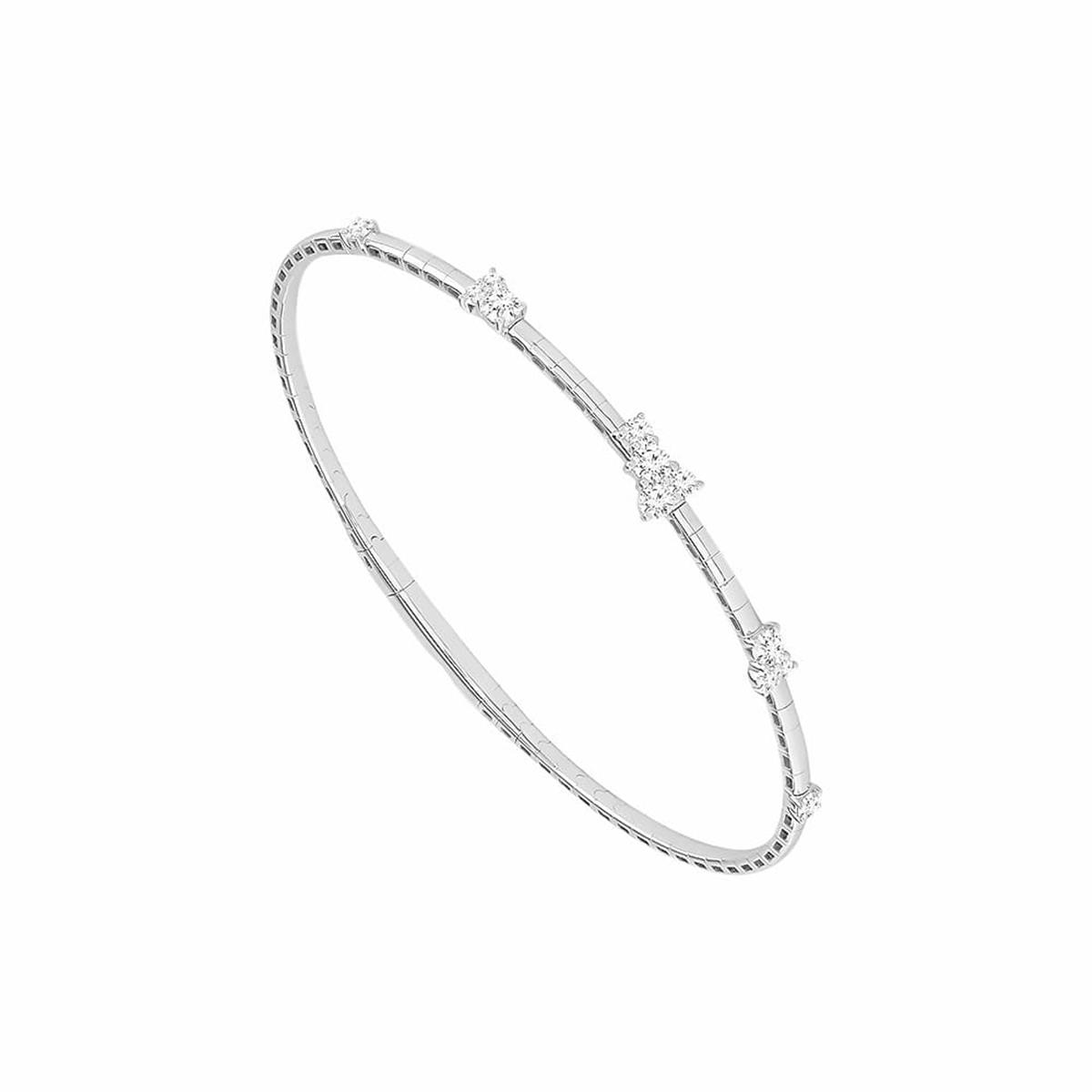 Luxury In Motion. Flexie White Gold Bracelets Bend and Move With You, Delivering Effortless Style And Comfort in Every Moment.