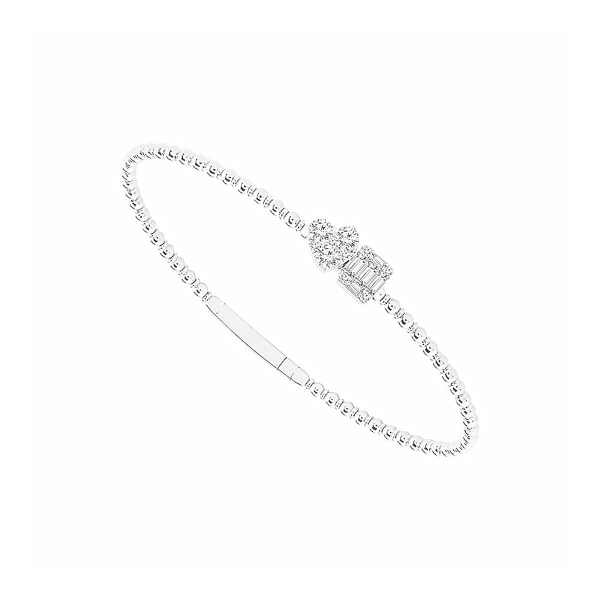 Luxury In Motion. Flexie White Gold Bracelets Bend and Move With You, Delivering Effortless Style And Comfort in Every Moment.