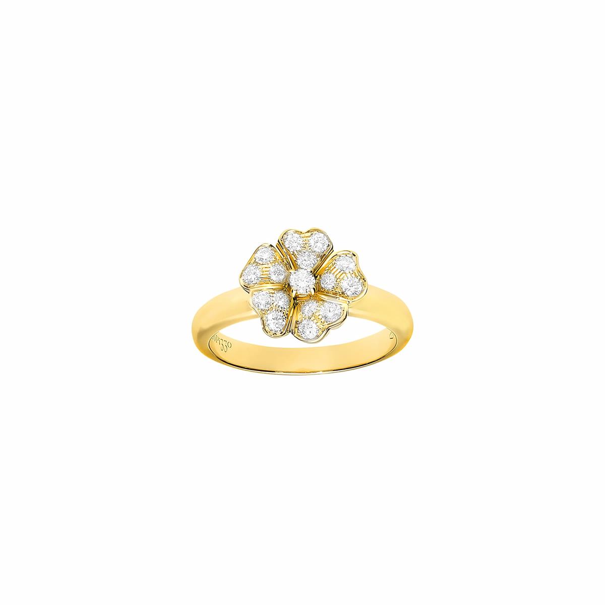 Leo Pizzo 18k Gold Mini Flower Ring