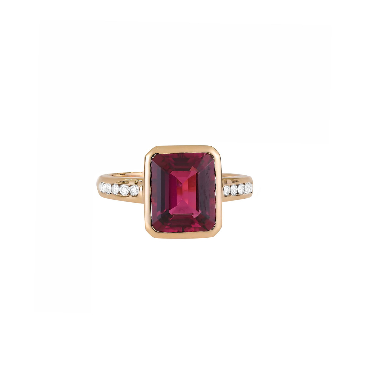 London Collection Yellow Gold Gemstone Accent Ring