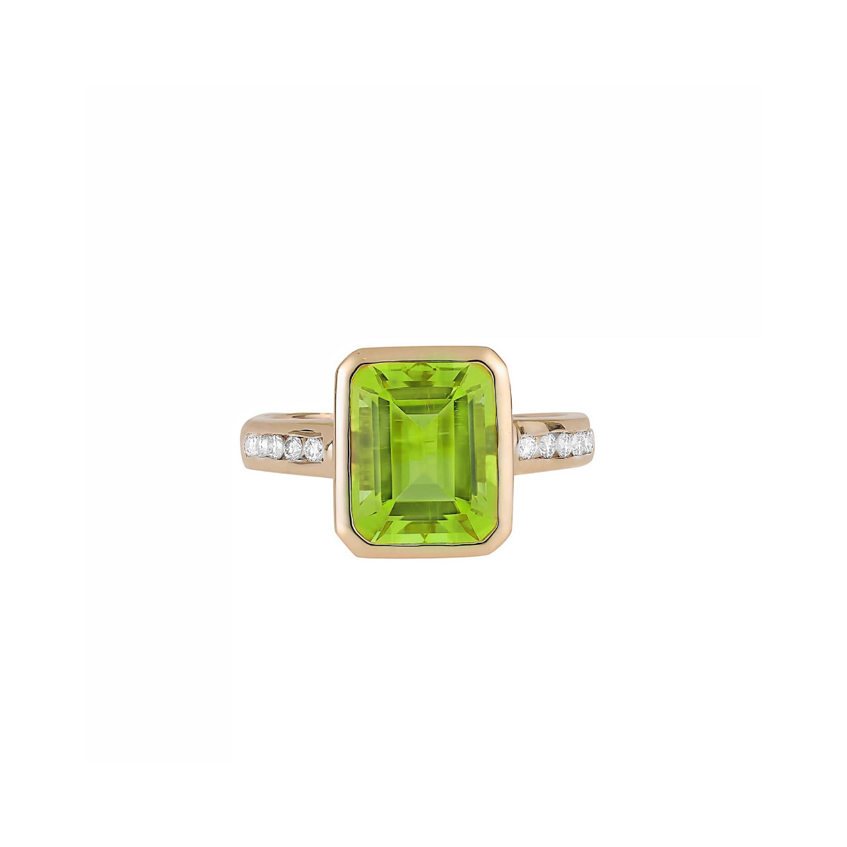 London Collection Yellow Gold Gemstone Accent Ring