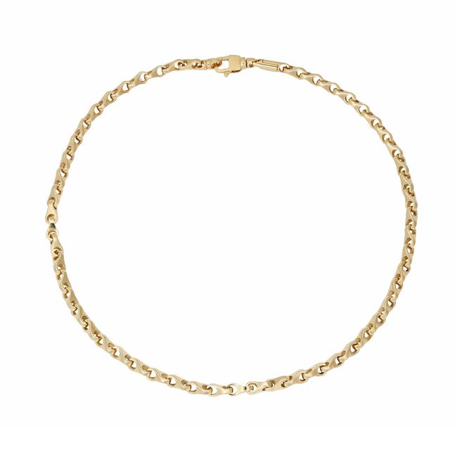 London Collection 18k Yellow Gold Figure 8 Link Necklace 22"