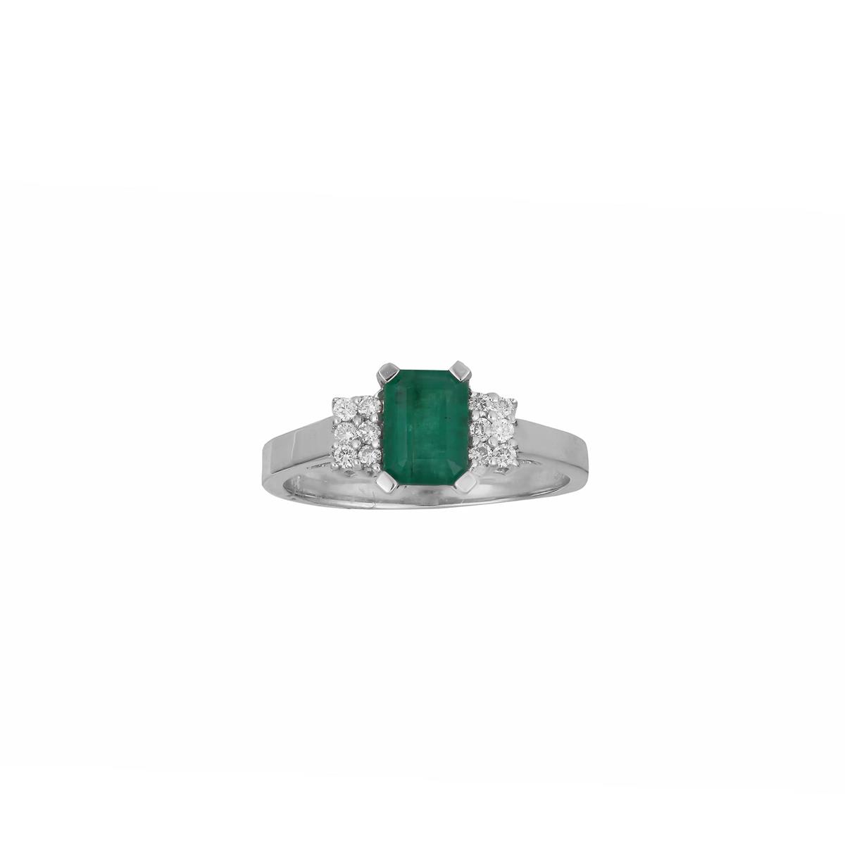 London Collection White Gold Gemstone Ring