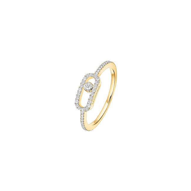 Messika Move Uno 18k Yellow Gold Diamond Ring