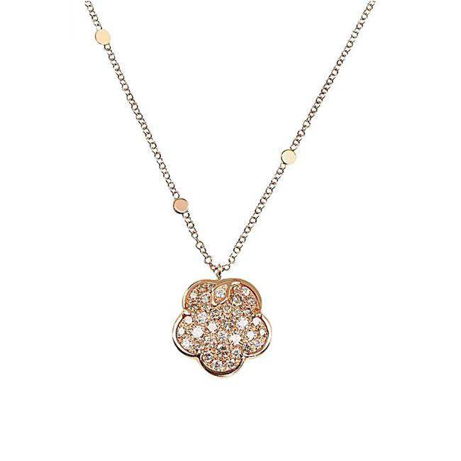 Pasquale Bruni Ton Joli Lunaire Sautoir 18k Rose Gold Pearl And Diamond Necklace