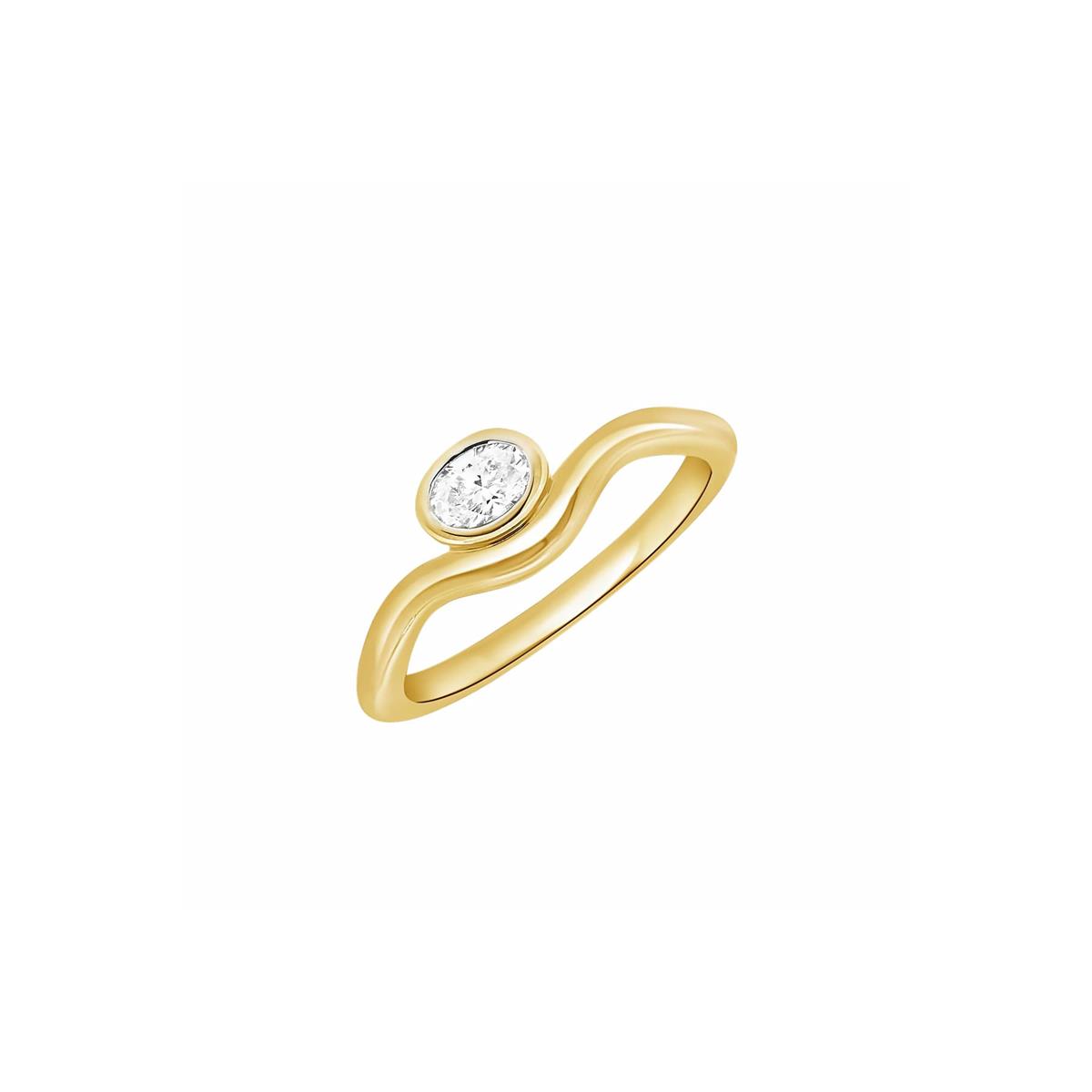 London Collection 14k Diamond Swirl Ring