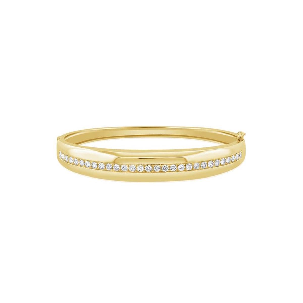 London Collection Yellow Gold and Diamond Bangle Bracelet