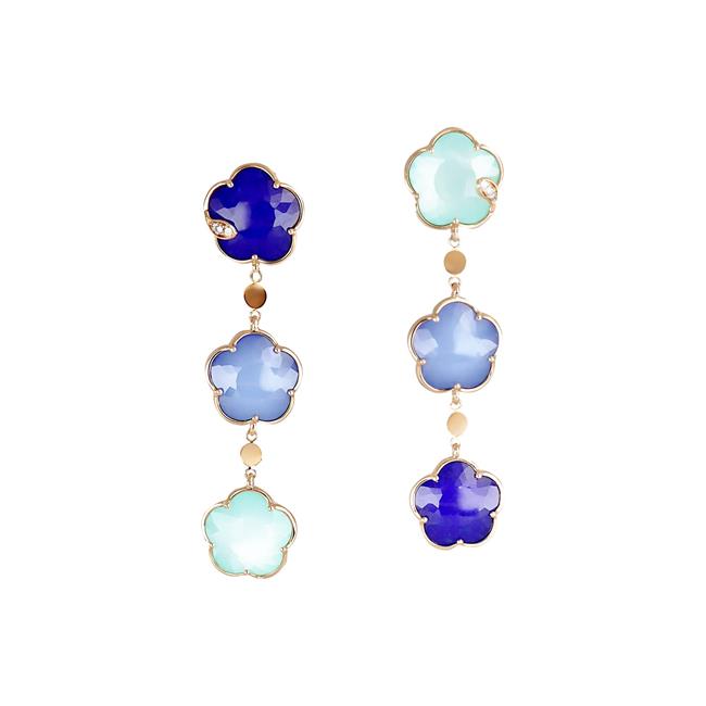 Pasquale Bruni Petit Joli In the Blue Mixed Stone Earrings