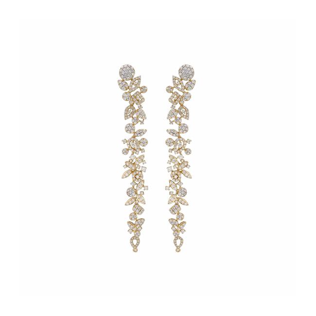 London Collection 18k Yellow Gold Dangle Loop Earrings