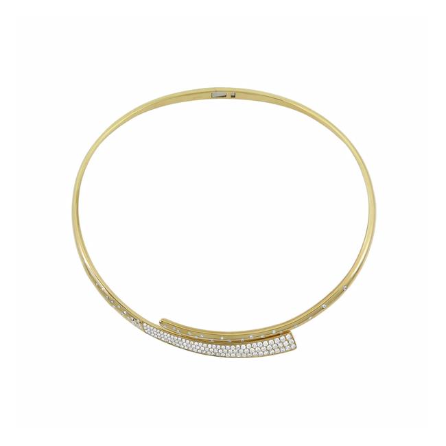 London Collection 18k Yellow Gold Bypass Collar Necklace