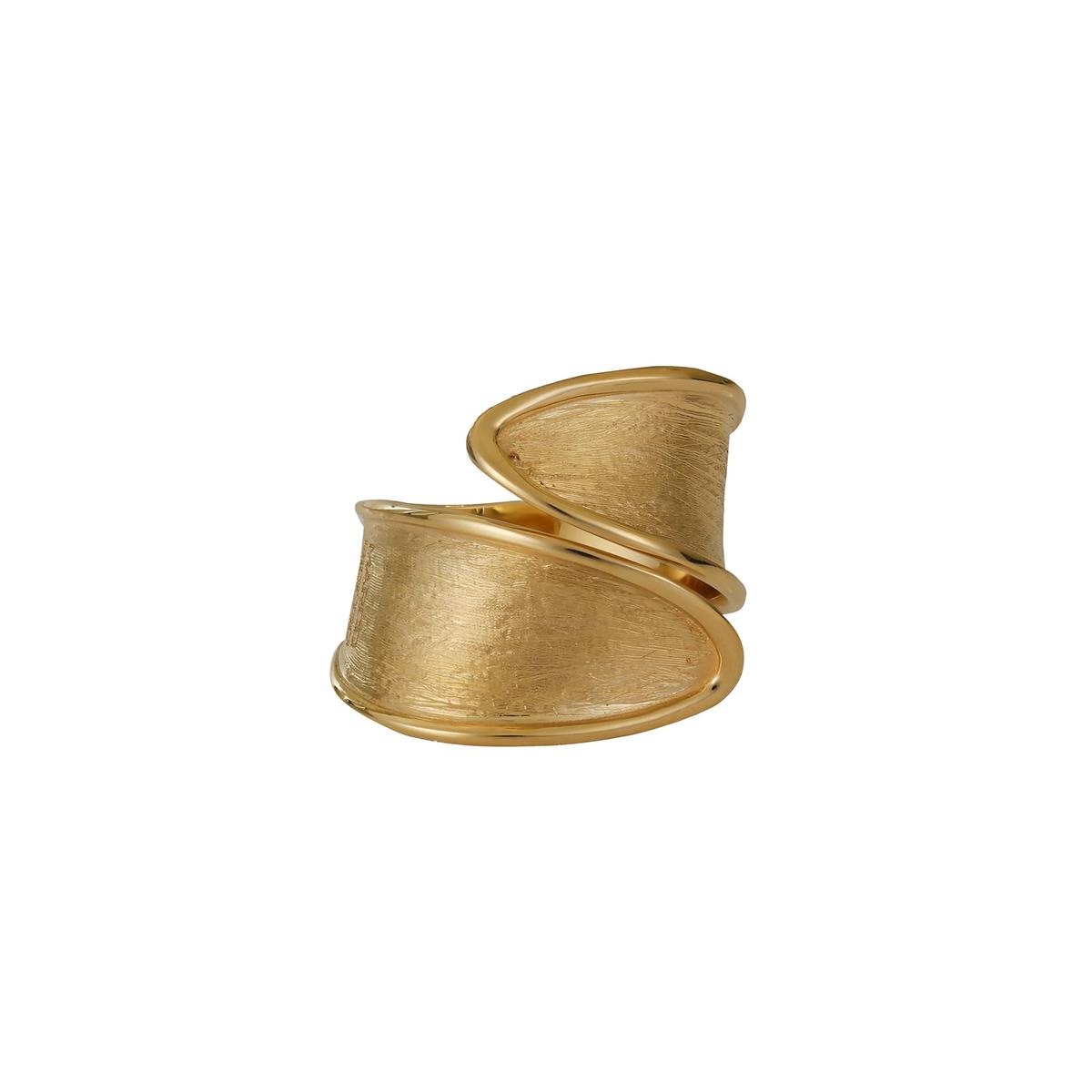 Marco Bicego Lunaria 18k Yellow Gold Twist Wrap Ring