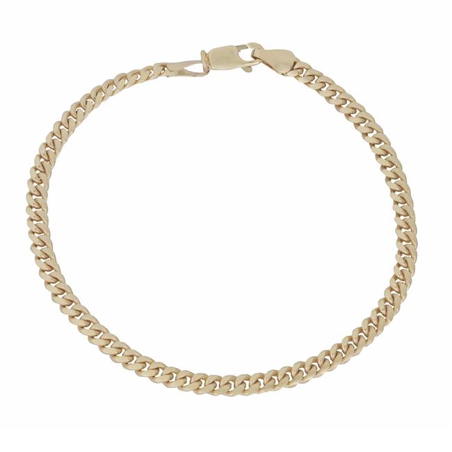 London Collection 14k Yellow Gold Miami Cuban Link Bracelet