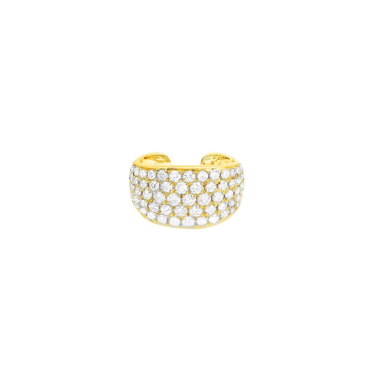 Anita Ko 18k Yellow Gold Pave Diamond Earcuff