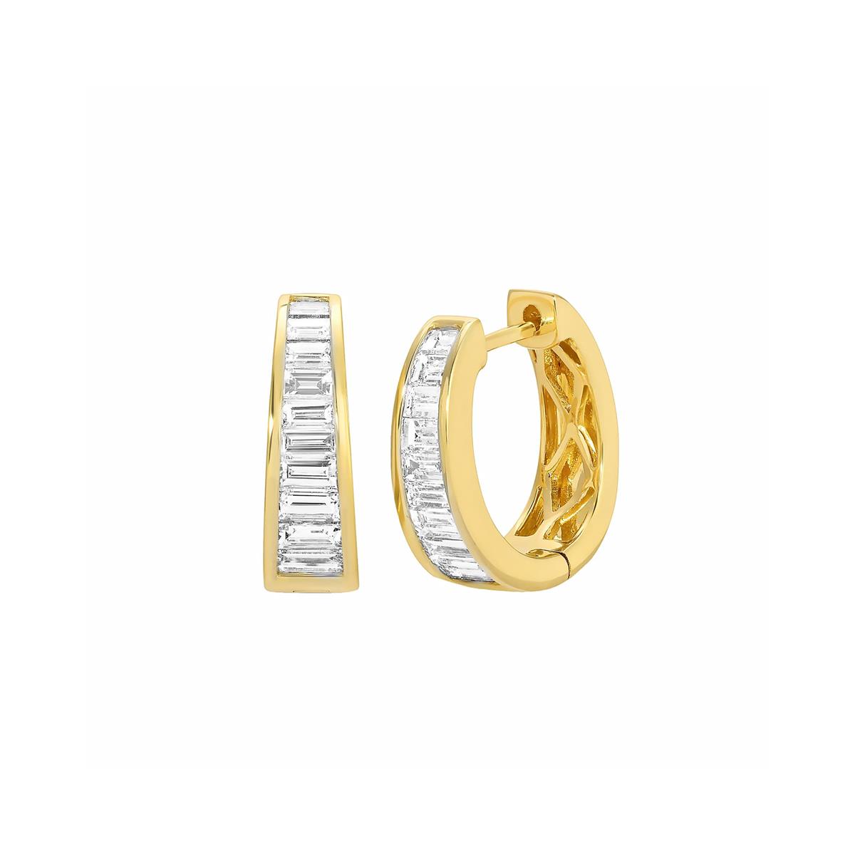 Anita Ko Meryl 18k Yellow Gold Diamond Huggie Earrings
