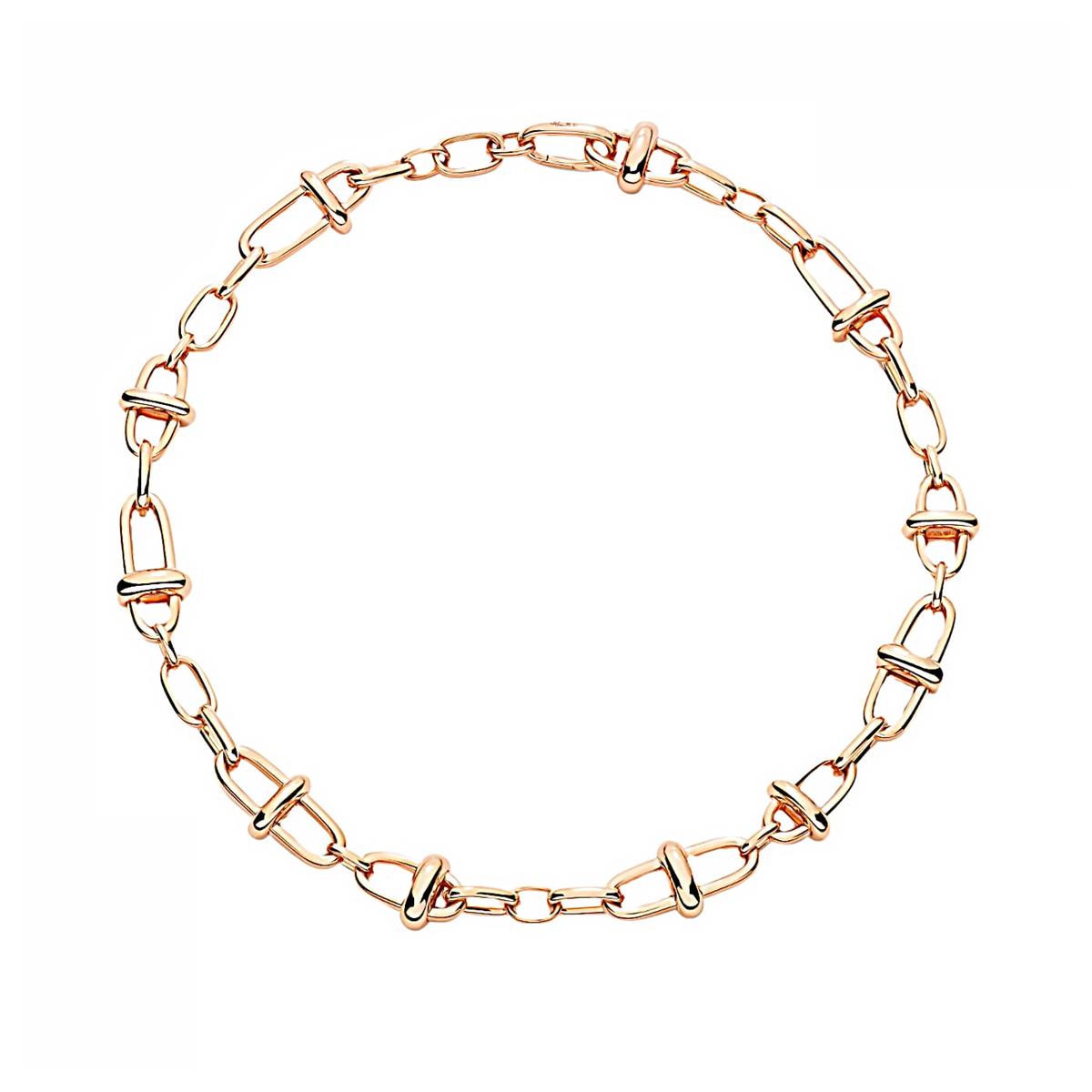 Pomellato Iconica 18k Rose Gold Link Necklace