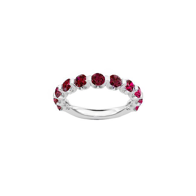 TWO By London 14k White Gold Gemstone Ring 6
