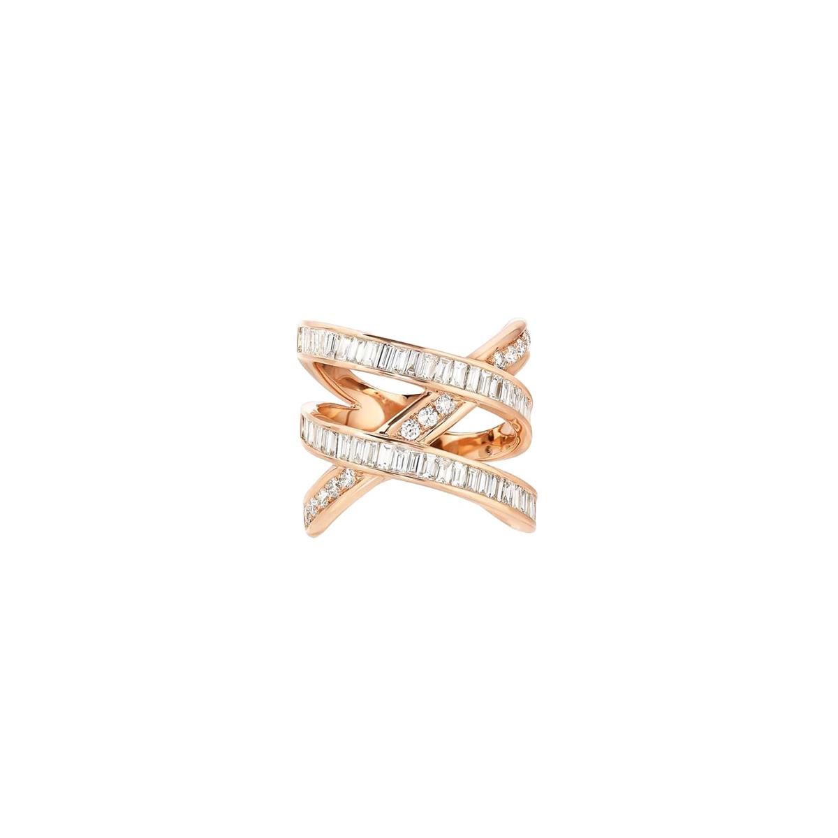 Anita Ko Gabriella 18k Rose Gold Diamond Stacking Ring