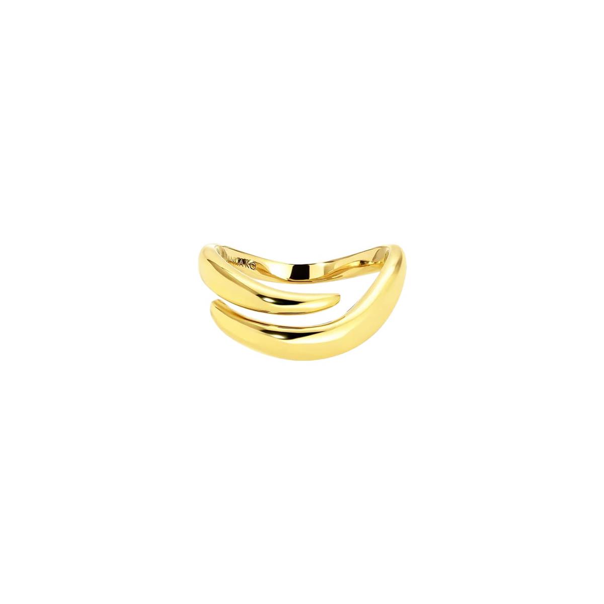 Anita Ko Zara 18k Yellow Gold Wrap Ring